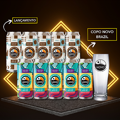 Kit Novo Brazil - Coco Haze + Momo + Copo Novo Brazil - 10 Latas