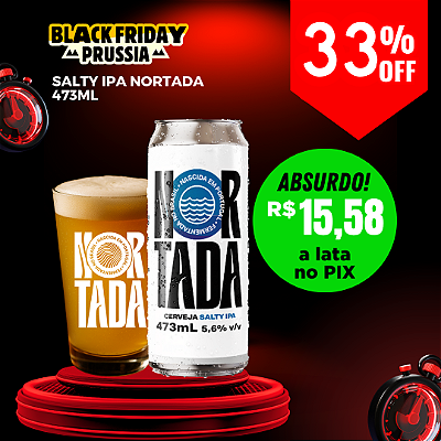 CERVEJA NORTADA SALTY IPA LATA 473ML UNIDADE