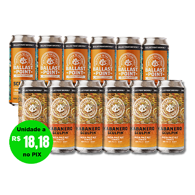 Duelo Ballast Point (Sculpin e Habanero) – 12 Latas