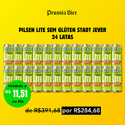 Kit Festa Lite Sem Gluten Stadt Jever - 24 Latas