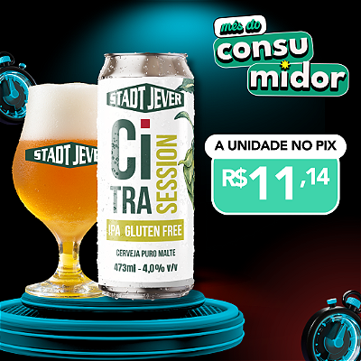 Citra Session Ipa Sem Glúten Jever unidade - Lata 473ml