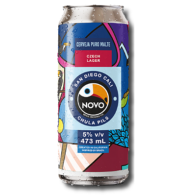 CERVEJA NOVO BRAZIL CHULA PILS 473ML UNIDADE