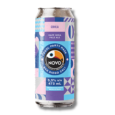 Pool Party (Hazy IPA) Novo Brazil unidade - Lata 473ml