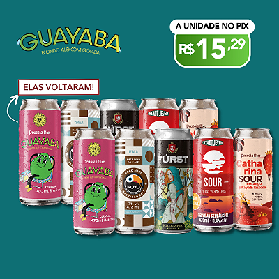 Cervejas com frutas - 10 Latas