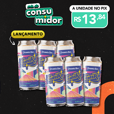 Saiko Rice Lager – 6 latas de 473ml