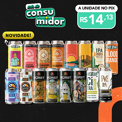 IPA Lover – todas as ipas do estoque – 16 latas