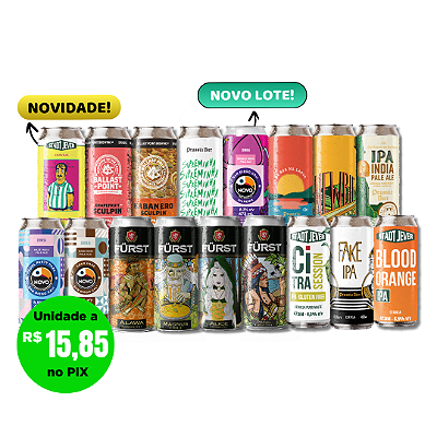 IPA Lover – todas as ipas do estoque – 17 latas