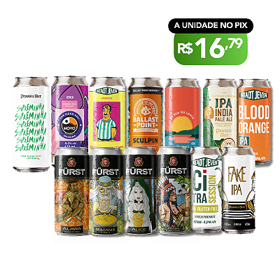 IPA Lover – Todas as IPAs do Estoque - 13 latas de 473ml