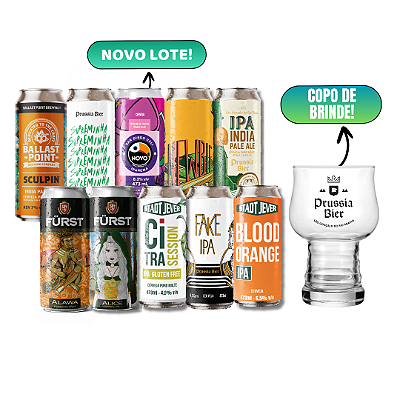 10 IPAs + Copo Hop Master 460ml