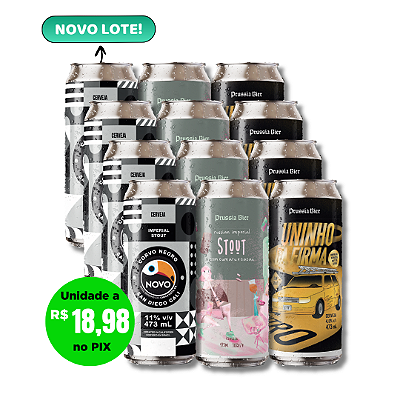 Trilogia de Stout – cervejas escuras – 12 latas