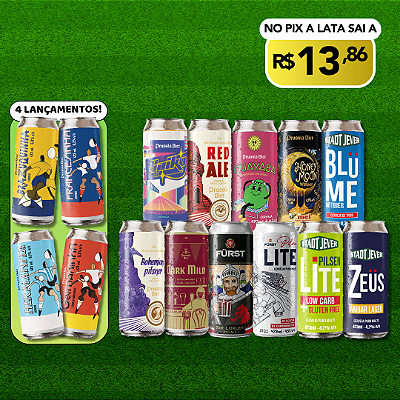 Cervejas Leves + Kit da Copa – 15 Latas