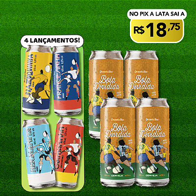 Kit da Copa + Bola Dividida – 8 Latas