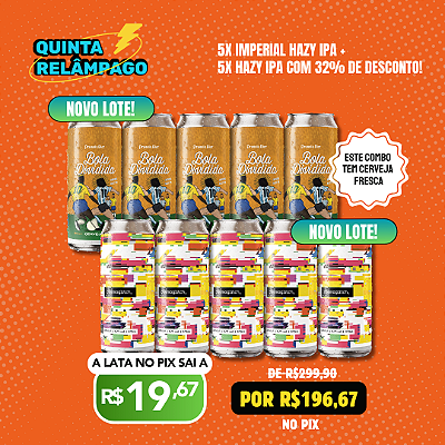 Quinta Relampago – Cosmoglitch + Bola Dividida – 10 latas