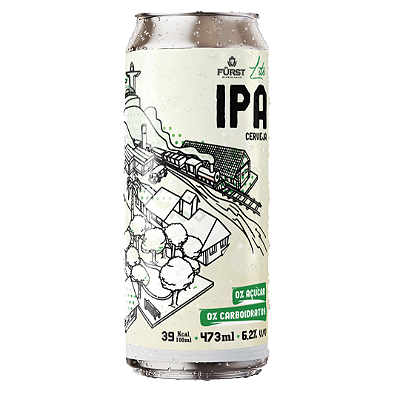 Lite IPA - Zero Açucar, Zero Carboidrato - Fürst - unidade 473ml