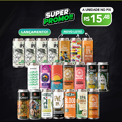 Super Pomo Lite IPA - Mix IPAs - 21 Latas