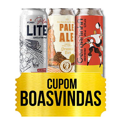 3 cevejas - *o desconto no valor integral é aplicado abaixo