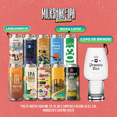 IPAs + IPA glass – 10 Latas + Copo