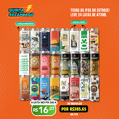 Quinta Relampago - Todas as IPAs do Estoque - 24 latas