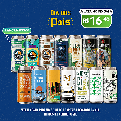 Pai Ipeiro - 14 IPAs diferentes - 14 Latas