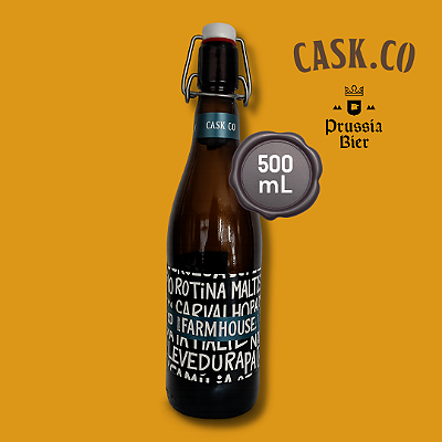 Cerveja (Farmhouse ALE) Casko.co Unidade - Garrafa 500ml