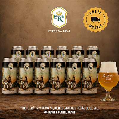 Estrada Real Hop Lager + Taça – 12 latas