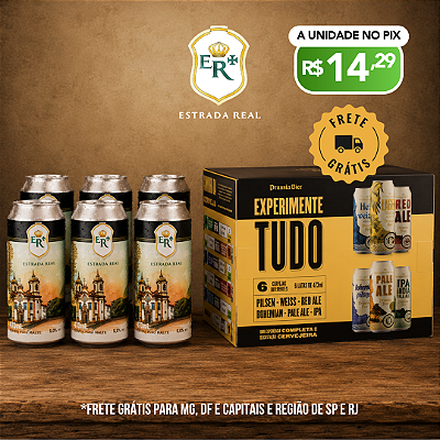 Estrada Real Hop Lager + Experimente Tudo – 12 latas
