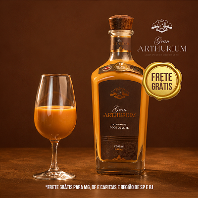 Gran Arthurium (Licor Fino de Doce de Leite) unidade - Garrafa 750ml