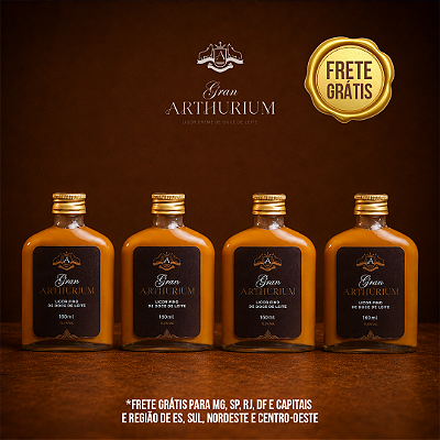 4x Licor Gran Arthurium 160ml – 4 Garrafas