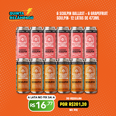 Quinta Relâmpago - Ballast Point + Grapefruit – 12 latas