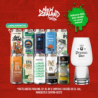 IPAs + IPA Glass New Zealand TNEIPA – 10 latas
