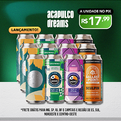 Duelo de West Coast IPAs e Double IPAs - 12 Latas