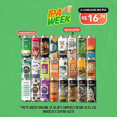 Mega IPAs - Todas as IPAs do estoque - 24 Latas