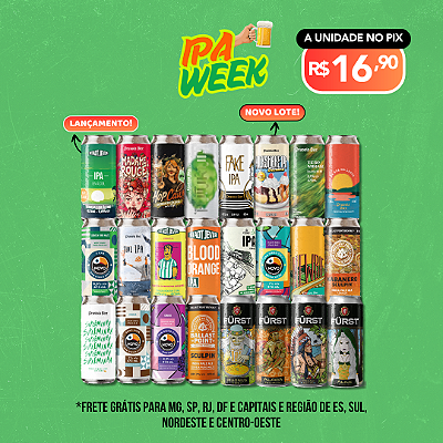Mega IPAs - Todas as IPAs do estoque - 24 Latas