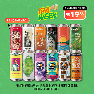 IPAs Alto Teor Alcoólico - 12 Latas