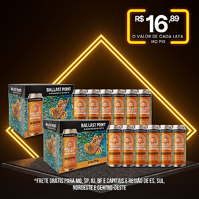 2X Six pack Ballast Point Sculpin - 12 Latas