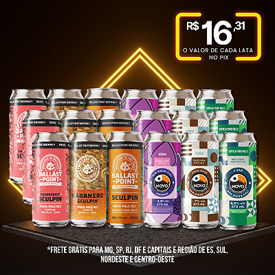 Cervejarias Gringas - IPAs USA – 18 Latas