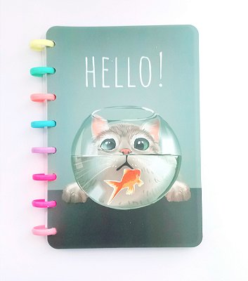 Caderno Inteligente A5 Gatinho Hello
