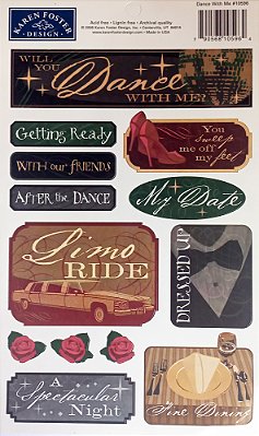 Adesivo Dance With Me Cartela 13 Peças