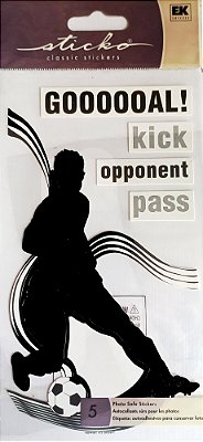 Adesivo Silhouette Soccer Male