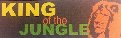 Die Cut King of the Jungle