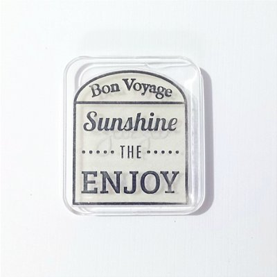 Carimbo de Acrílico Bon Voyage