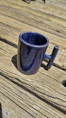 Xícara alça em T azul