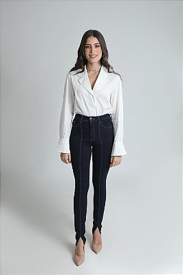 Calça Skinny Rita - Jeans Escuro