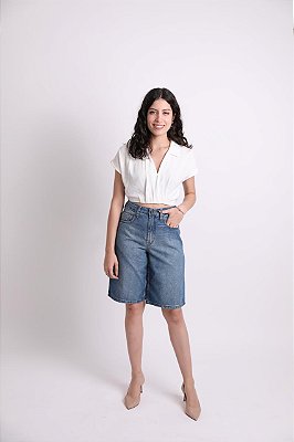 Bermuda Jorts Eva - Jeans Médio