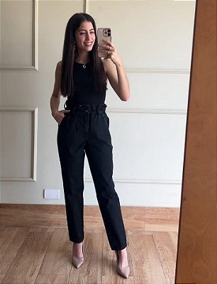 Calça Clochard Lucy- Jeans Preto