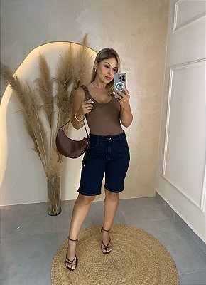 Bermuda Adele - Jeans Escuro