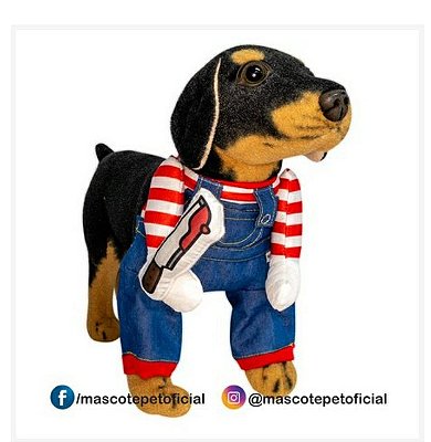 Fantasia para Cachorro Roupa Boneco Assassino - Mascote Moda Pet