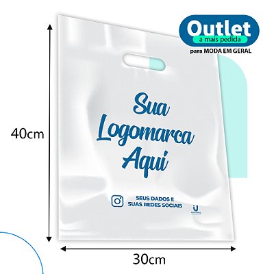 Sacola Personalizada / Alça Boca - Vazada / (30x40cm) UP