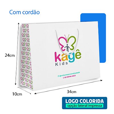 Sacola de Papel (Impressão Colorida) 24x34x10 UP