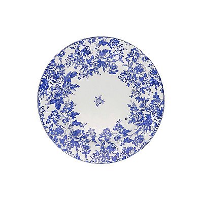 Prato Sobremesa 20cm Blue Garden - Cerâmica Scalla